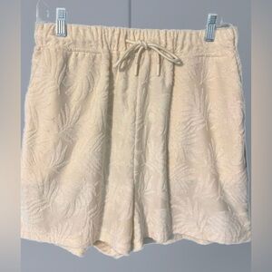 Anthropologie‎ Avec Les Filles Textured Terry Cloth Short Cream